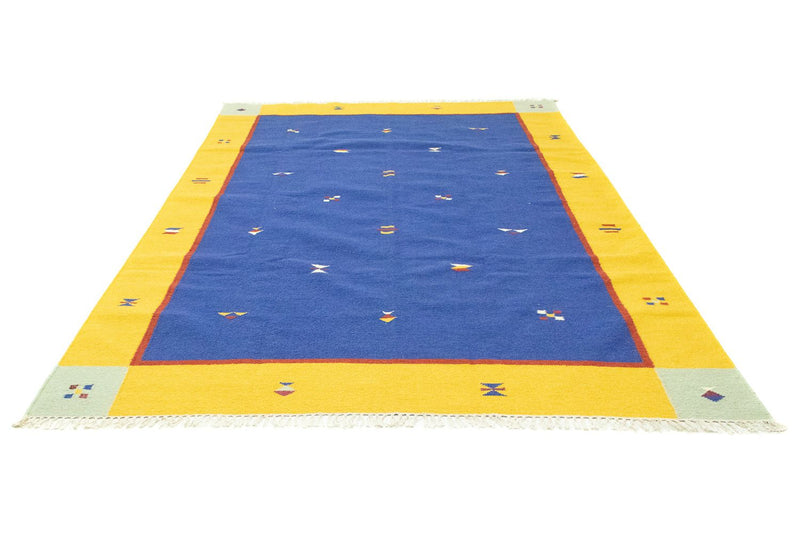 Kelim Teppich - Trendy 300 x 200 cm - blau