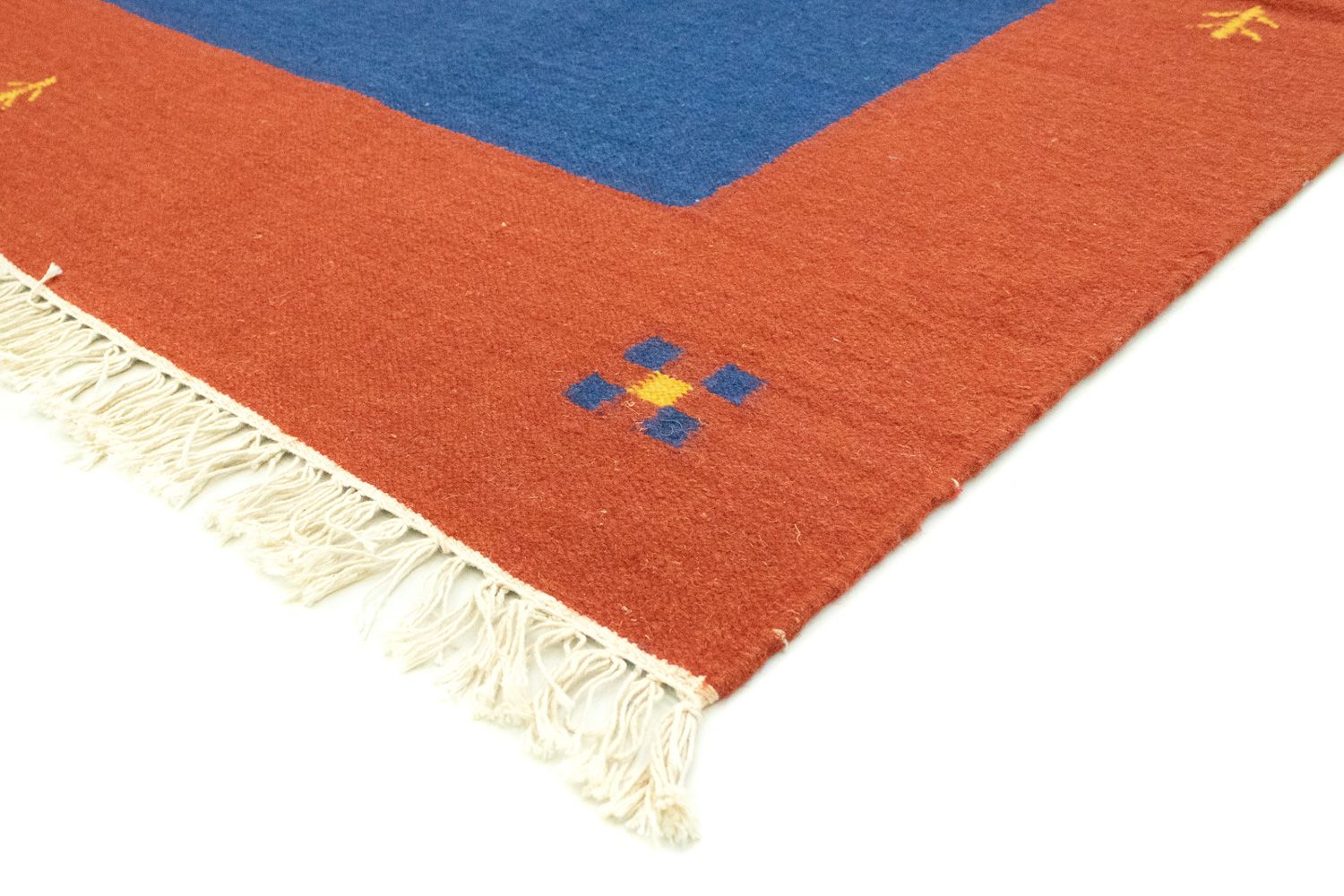 Kelim Teppich - Trendy 300 x 200 cm - blau