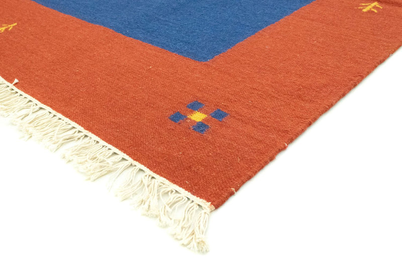 Kelim Teppich - Trendy 300 x 200 cm - blau