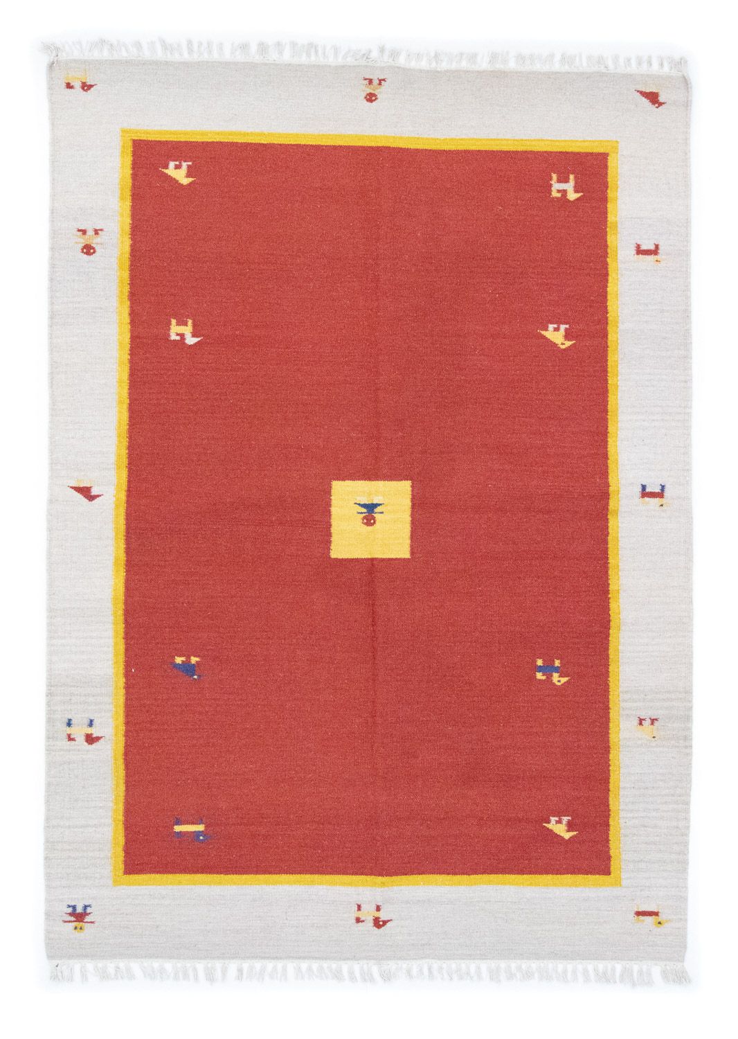 Kelim Teppich - Trendy 200 x 140 cm - rot