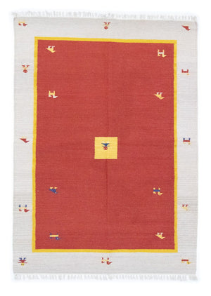 Kelim Teppich - Trendy 200 x 140 cm - rot