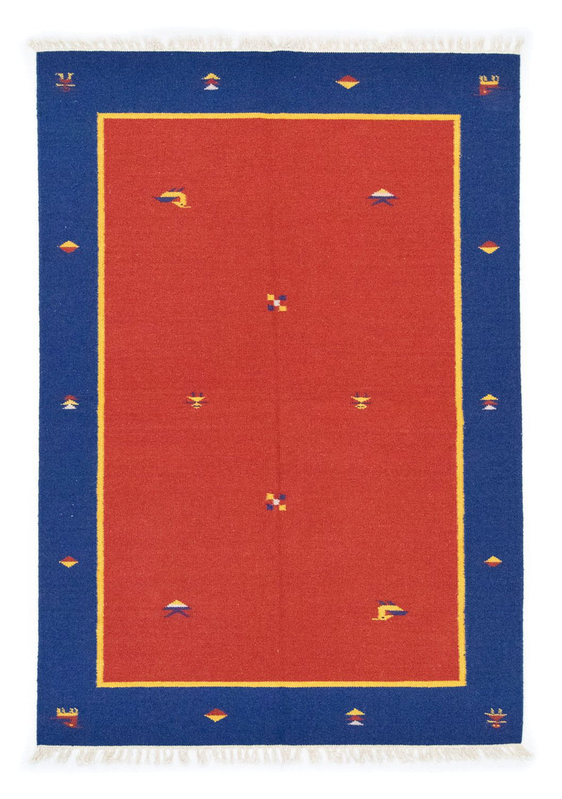 Kelim Teppich - Trendy 200 x 140 cm - rot