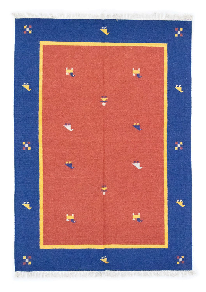 Kelim Teppich - Trendy 200 x 140 cm - orange