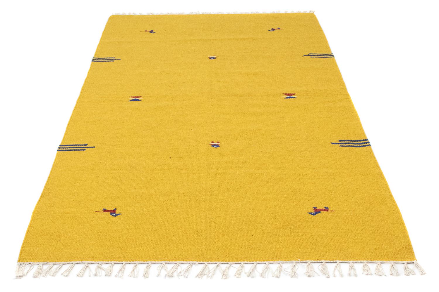 Kelim Teppich - Trendy 180 x 120 cm - gelb