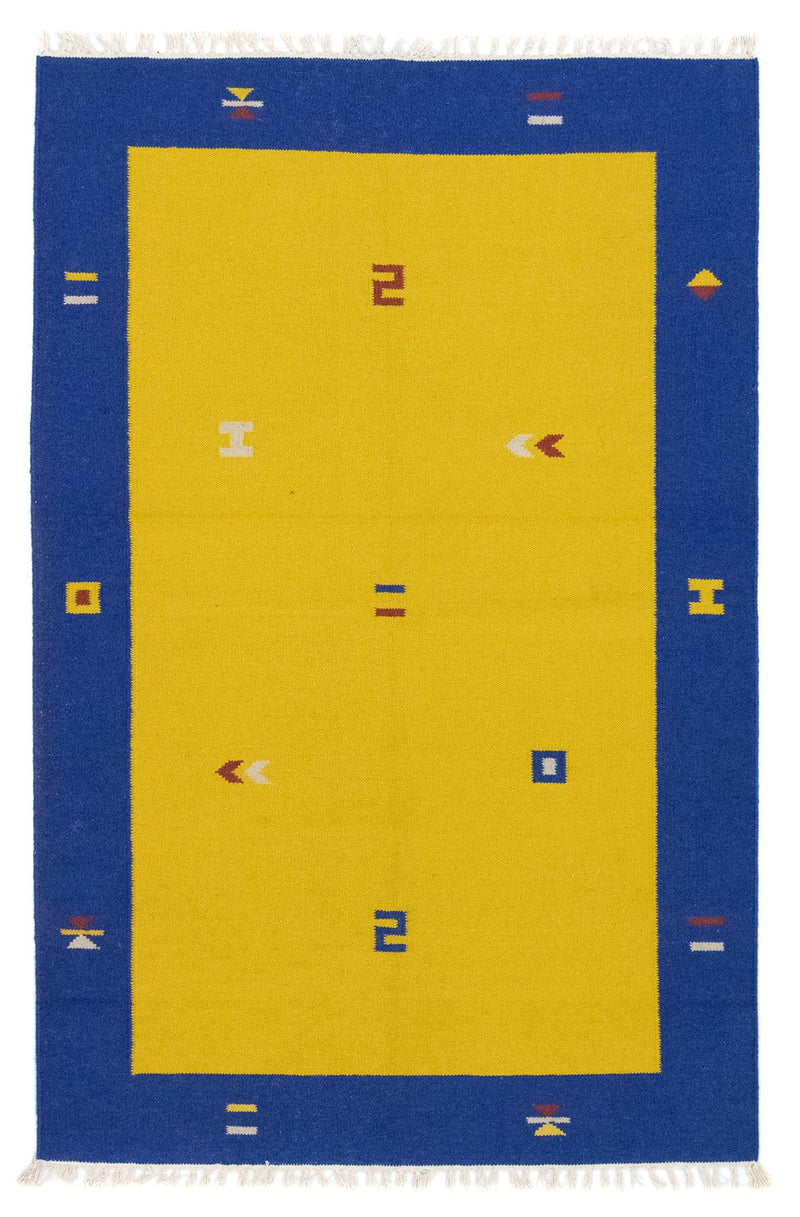 Kelim Teppich - Trendy 180 x 120 cm - gelb