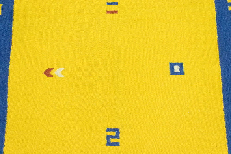 Kelim Teppich - Trendy 180 x 120 cm - gelb