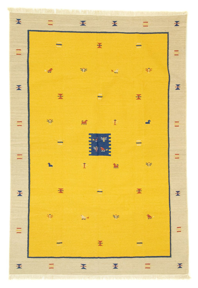 Kelim Teppich - Trendy 300 x 200 cm - gelb
