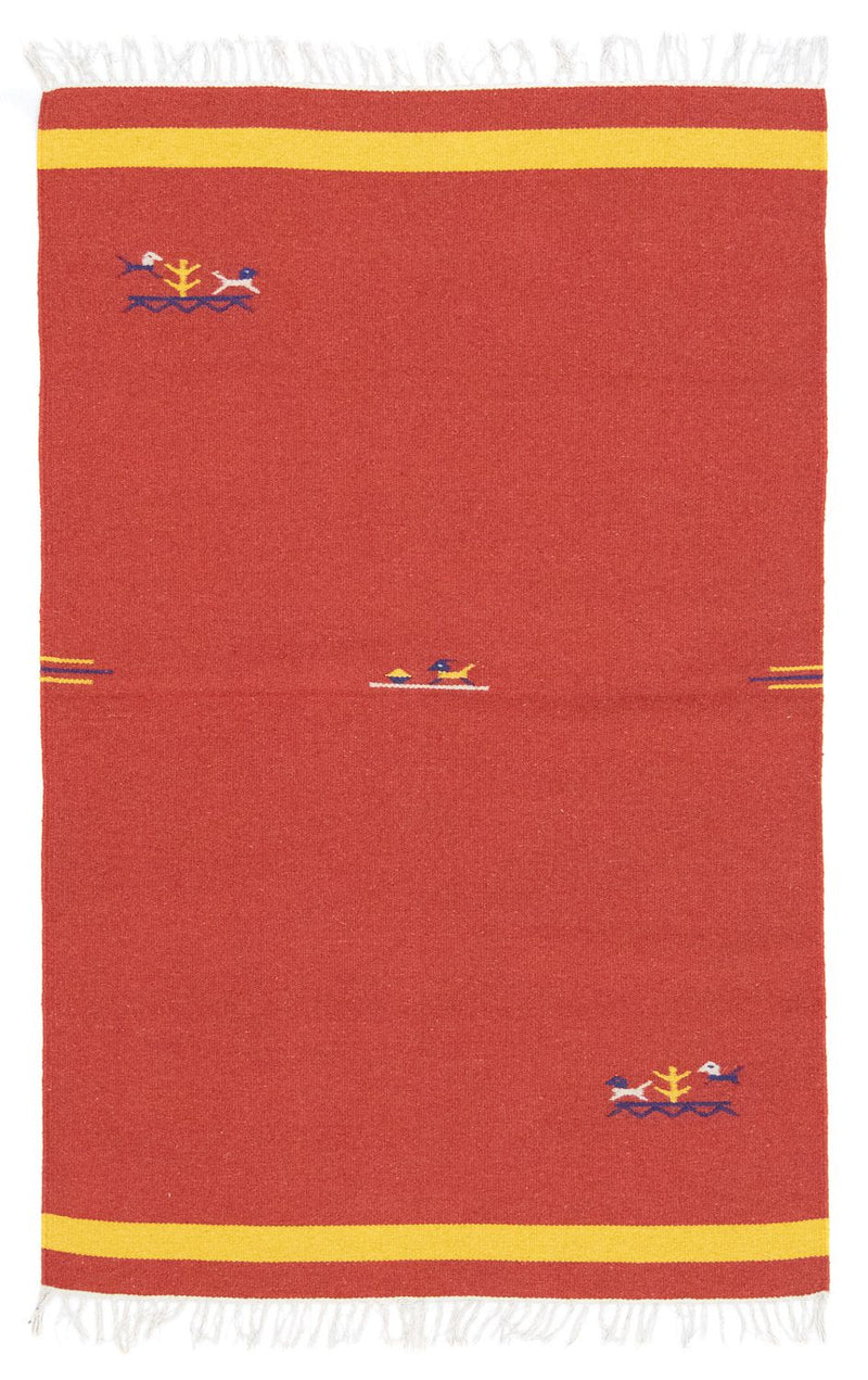 Kelim Teppich - Trendy 180 x 120 cm - rot
