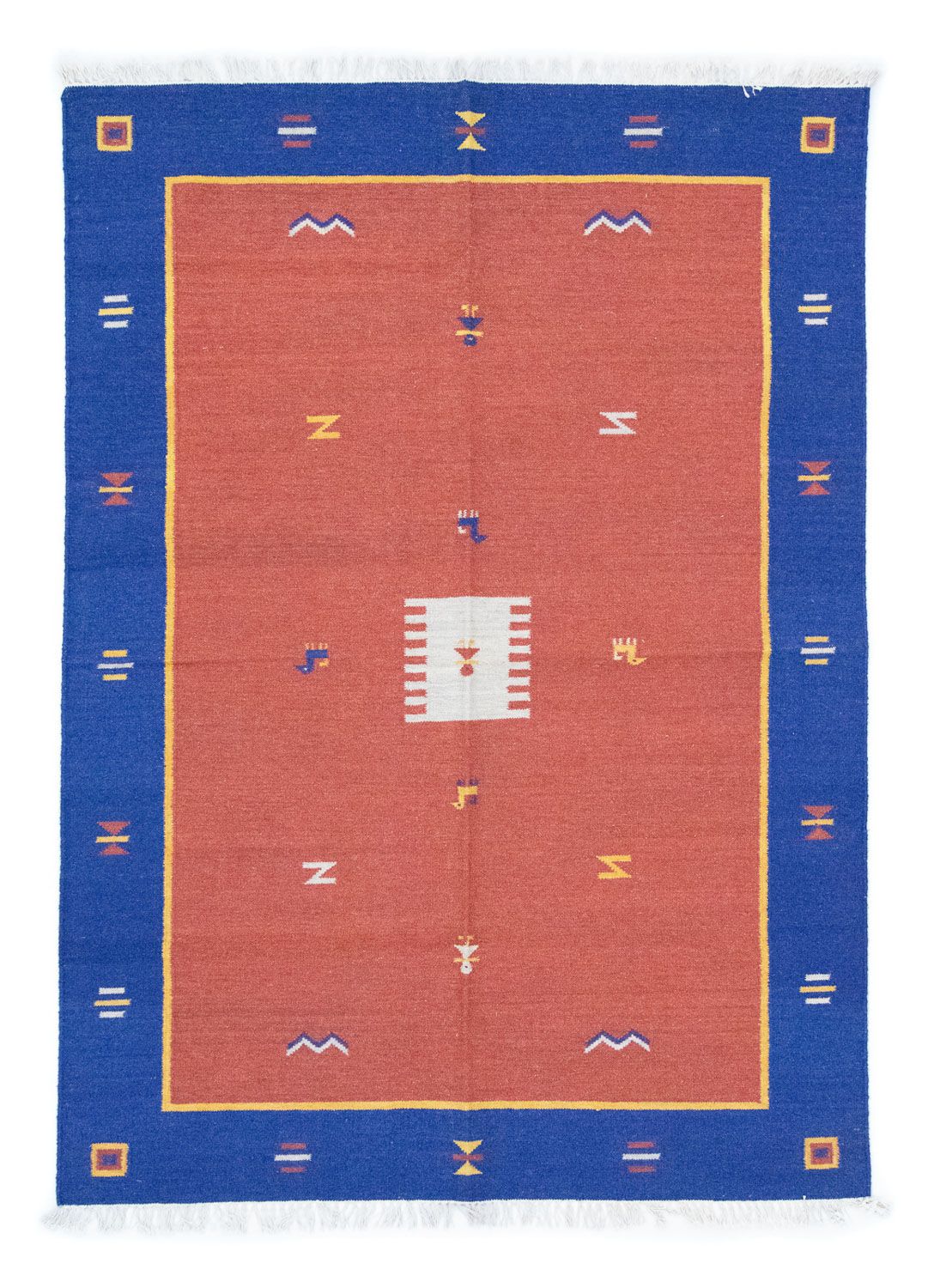Kelim Teppich - Trendy 200 x 140 cm - rot