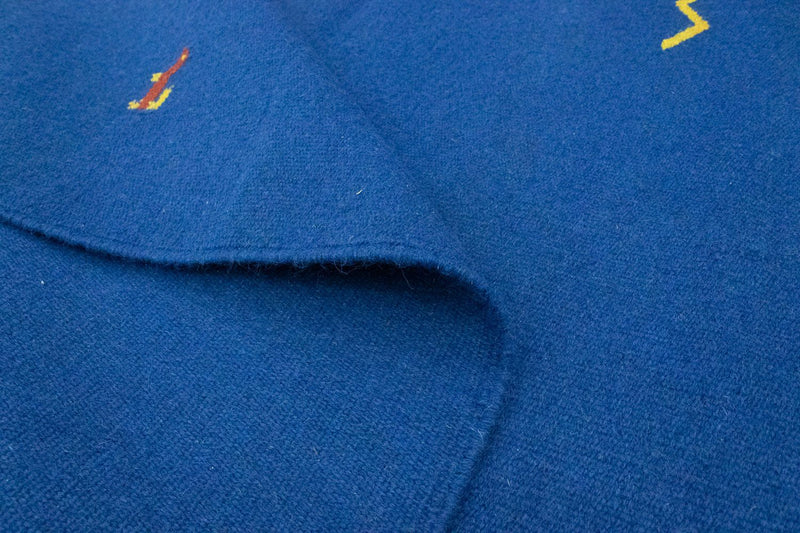 Kelim Teppich - Trendy 180 x 120 cm - blau