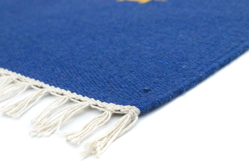 Kelim Teppich - Trendy 180 x 120 cm - blau