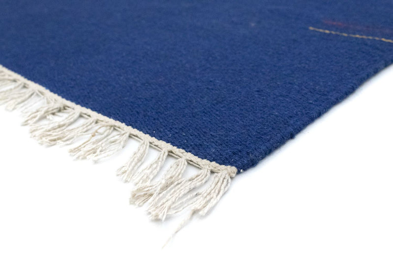 Kelim Teppich - Trendy 180 x 120 cm - blau