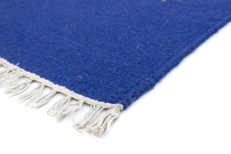 Kelim Teppich - Trendy 180 x 120 cm - blau