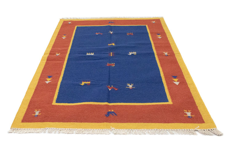 Kelim Teppich - Trendy 200 x 140 cm - blau