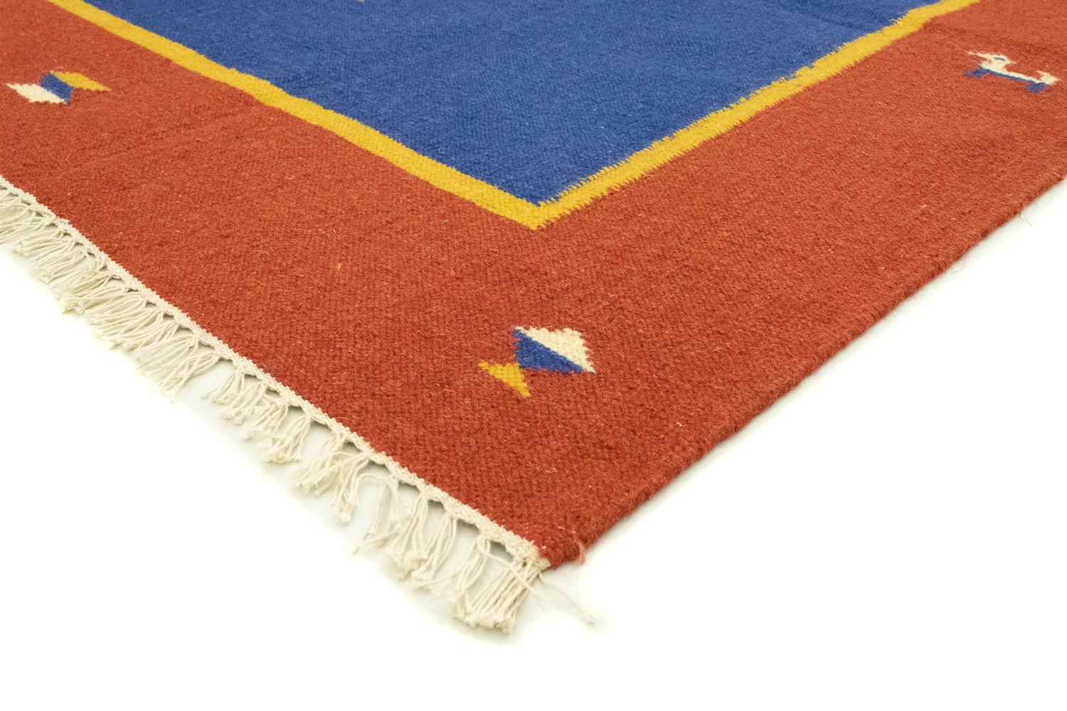 Kelim Teppich - Trendy 300 x 200 cm - blau
