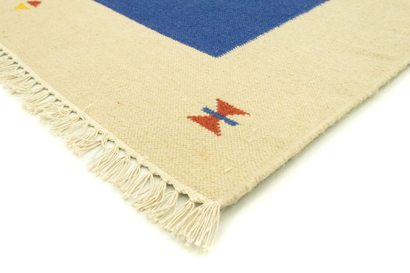 Kelim Teppich - Trendy 300 x 200 cm - blau