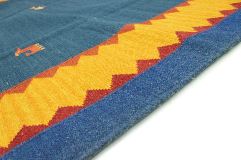 Kelim Teppich - Trendy 300 x 200 cm - blau