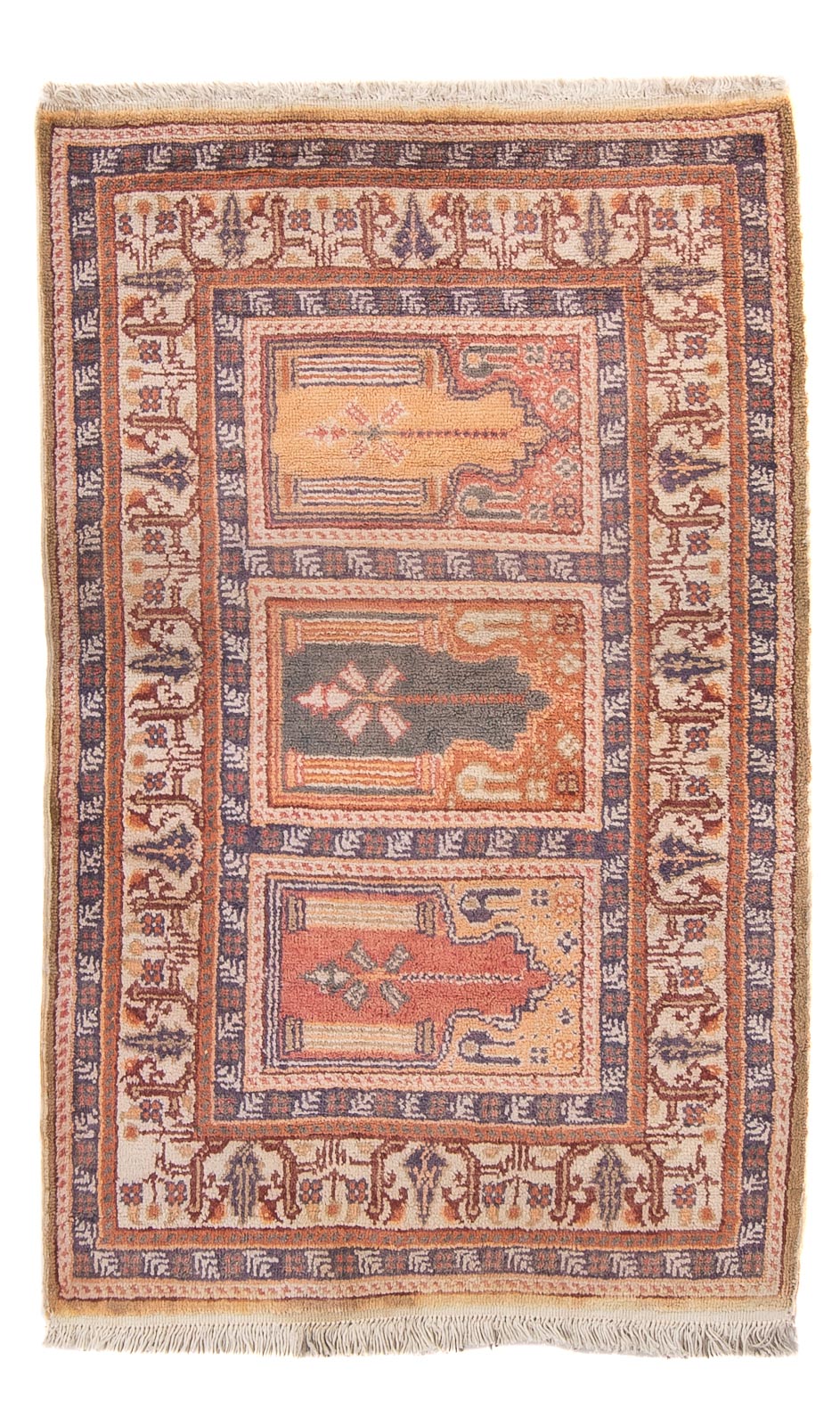 Seidenteppich - Kayseri - 97 x 61 cm - mehrfarbig
