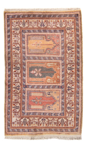 Seidenteppich - Kayseri - 97 x 61 cm - mehrfarbig