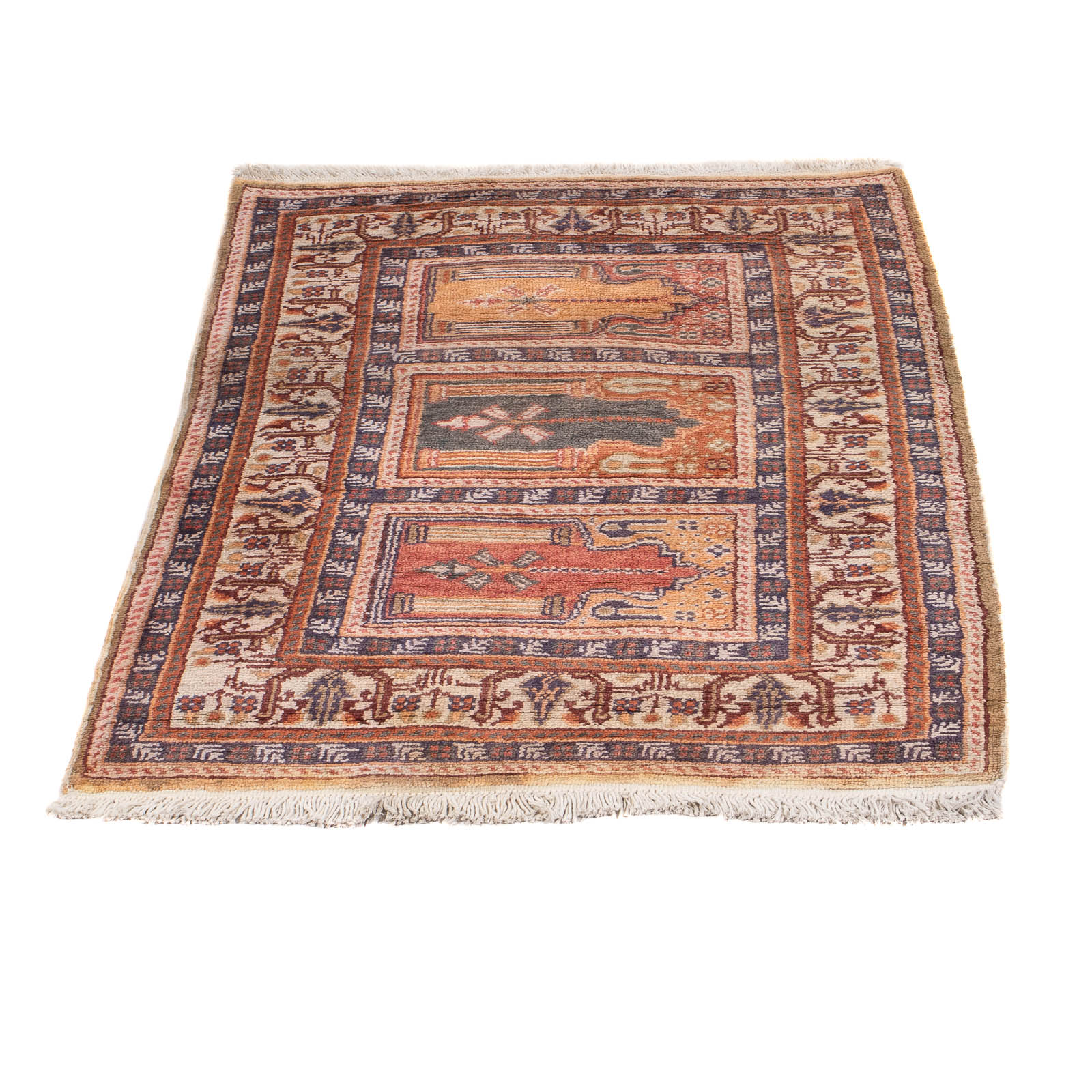 Seidenteppich - Kayseri - 97 x 61 cm - mehrfarbig
