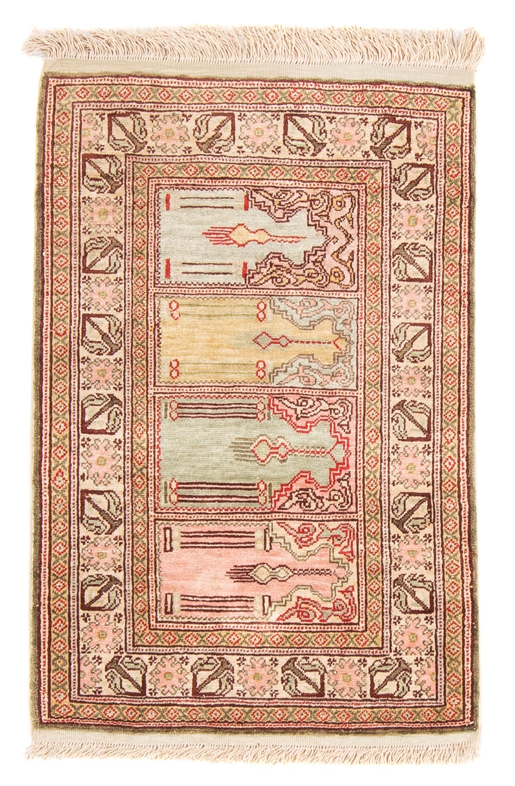 Orientteppich - Hereke - 61 x 41 cm - mehrfarbig