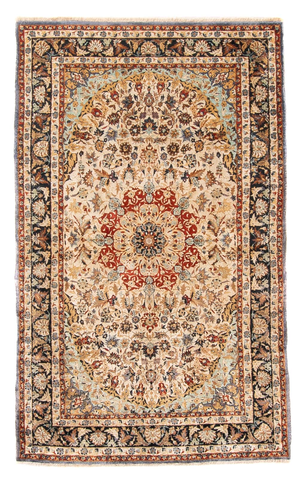 Seidenteppich - China Seide - 154 x 94 cm - mehrfarbig