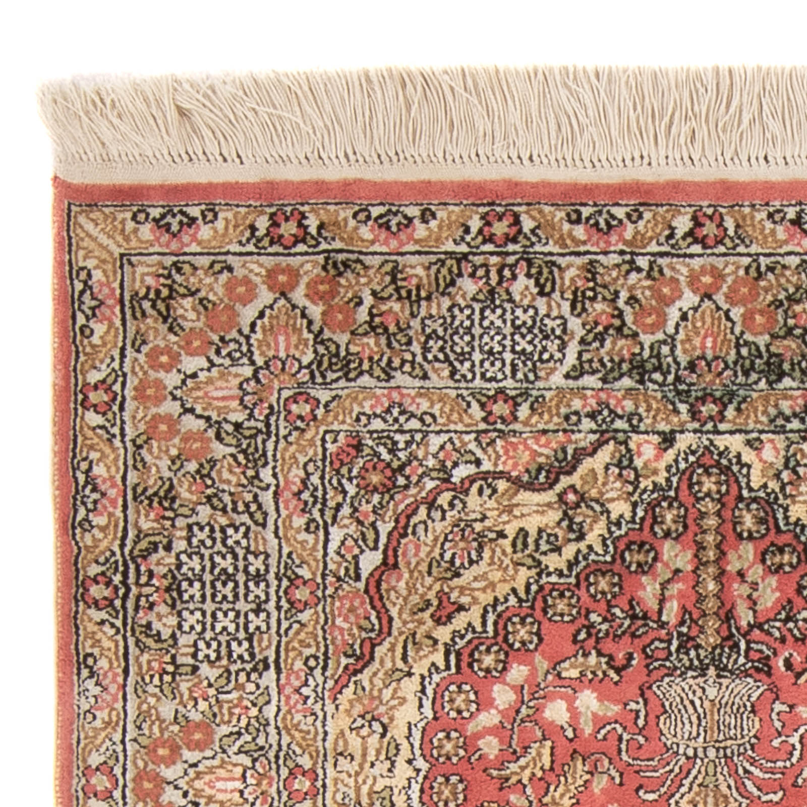 Seidenteppich - China Seide - 86 x 64 cm - rot