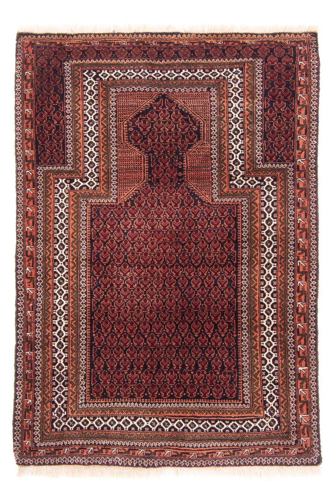 Belutsch Teppich - Gebetsteppich - 148 x 90 cm - blau