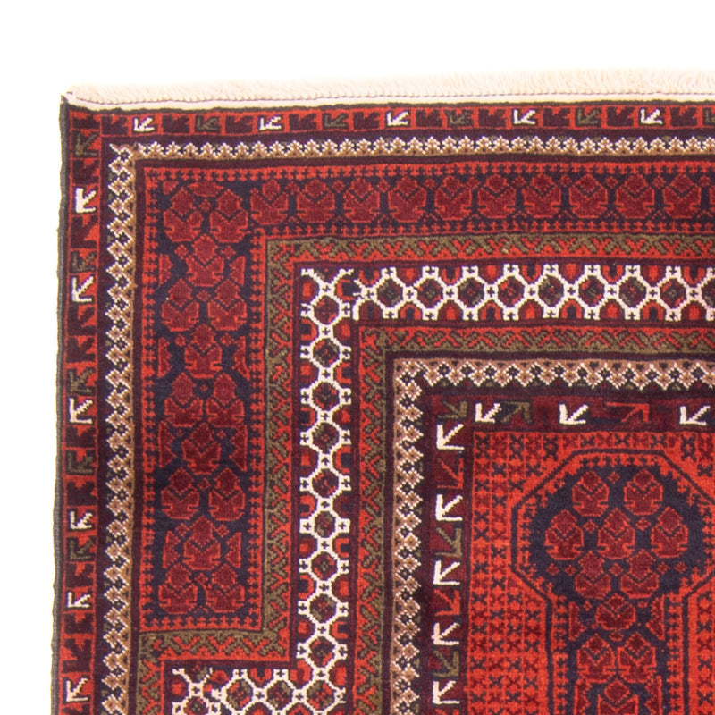 Belutsch Teppich - Gebetsteppich - 150 x 96 cm - rot
