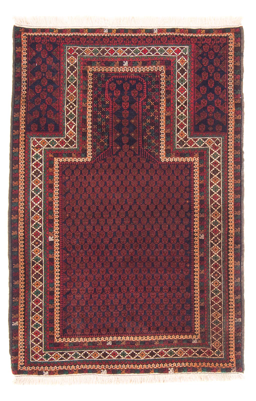 Belutsch Teppich - Gebetsteppich - 147 x 96 cm - blau