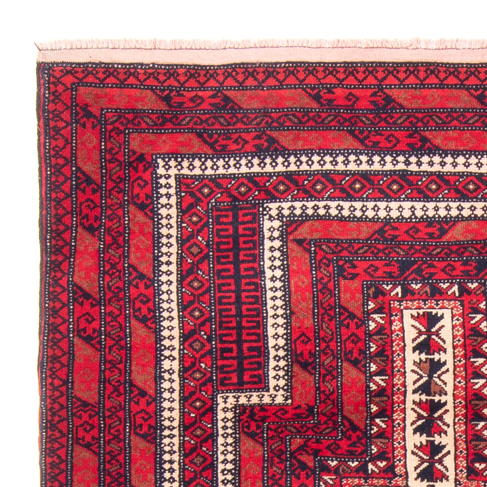 Belutsch Teppich - Gebetsteppich - 135 x 100 cm - beige