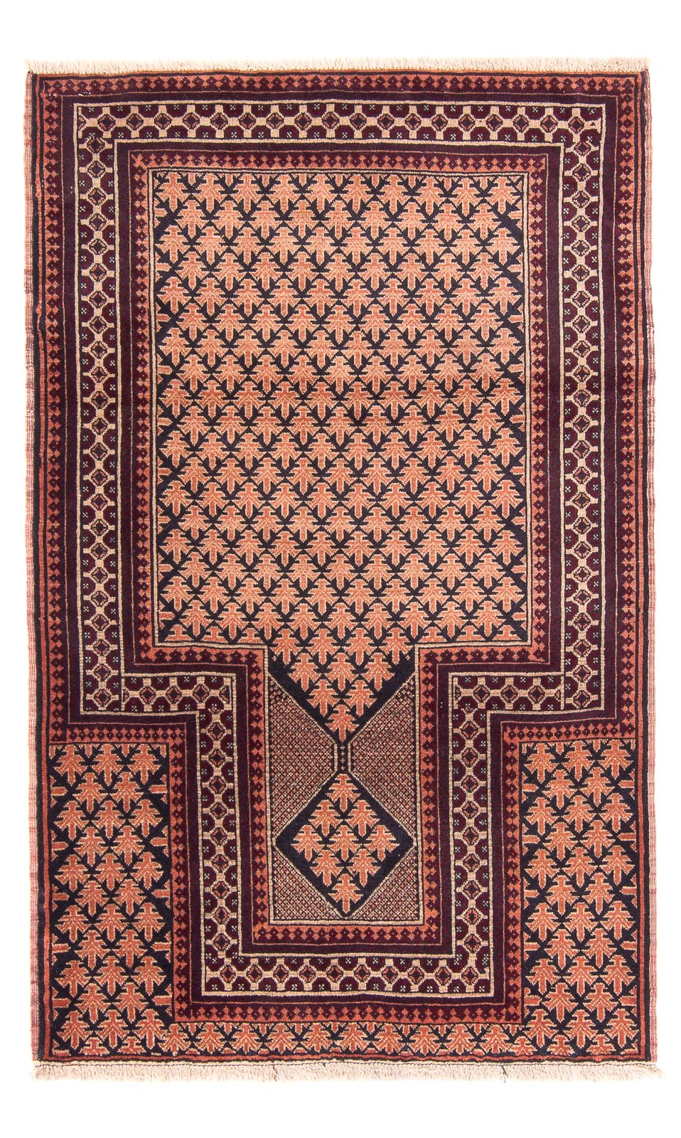 Belutsch Teppich - Gebetsteppich - 146 x 92 cm - beige