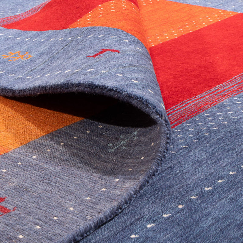 Gabbeh Teppich - Loribaft Softy - 240 x 170 cm - blau