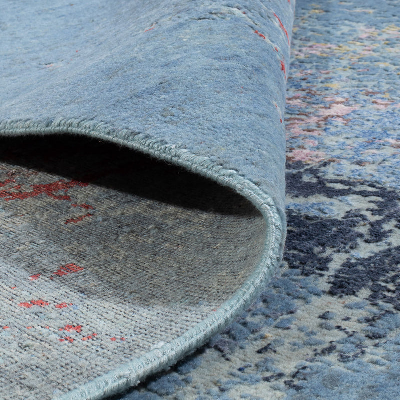 Designer Teppich - 242 x 163 cm - seeblau