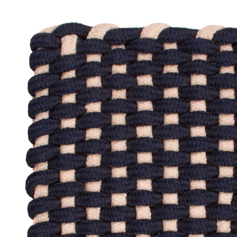 Teppich quadratisch  - 41 x 41 cm - dunkelblau