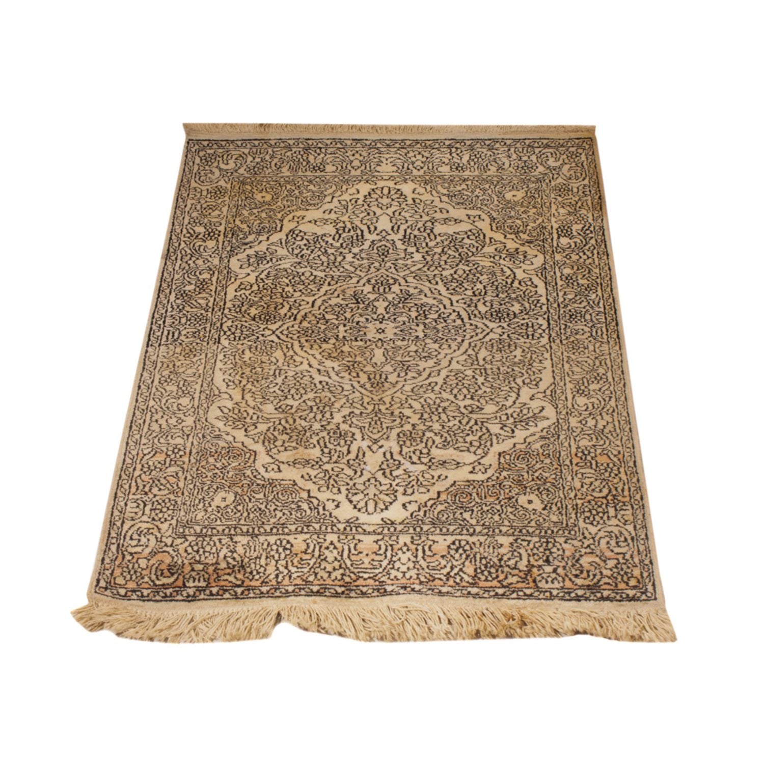 Seidenteppich - Kaschmir Seide - 103 x 60 cm - beige