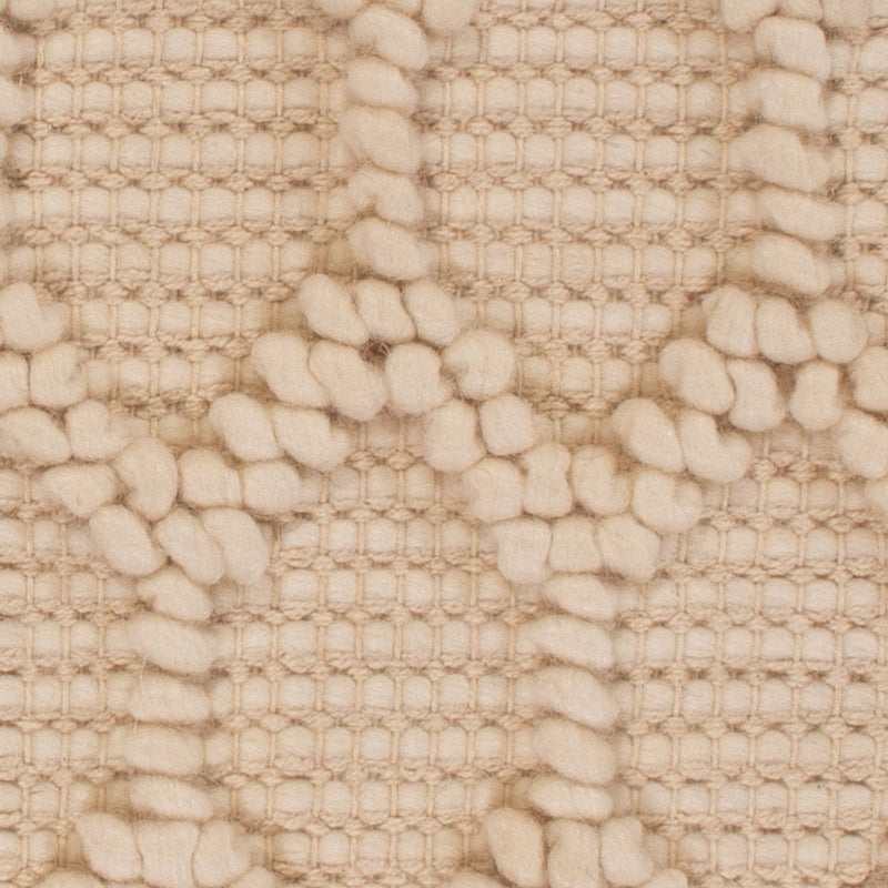 Wollteppich quadratisch  - 48 x 42 cm - beige