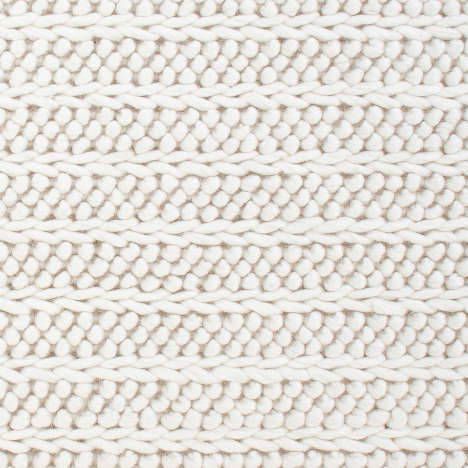 Wollteppich - 95 x 63 cm - hellgrau