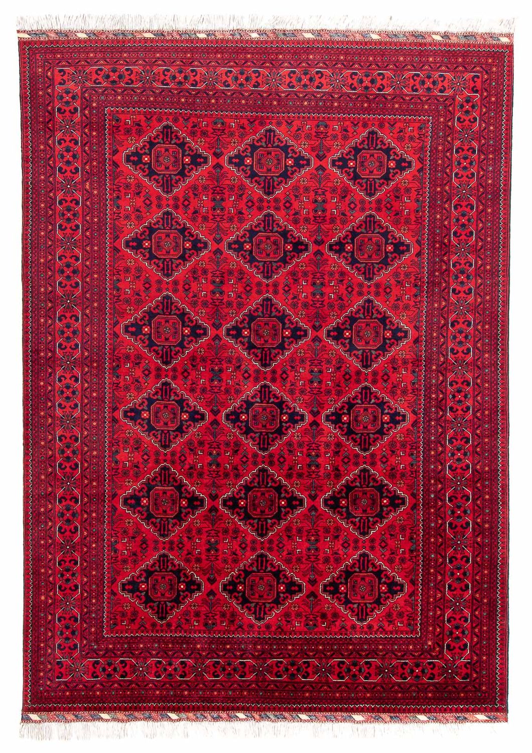 Afghan Teppich - 298 x 198 cm - rot