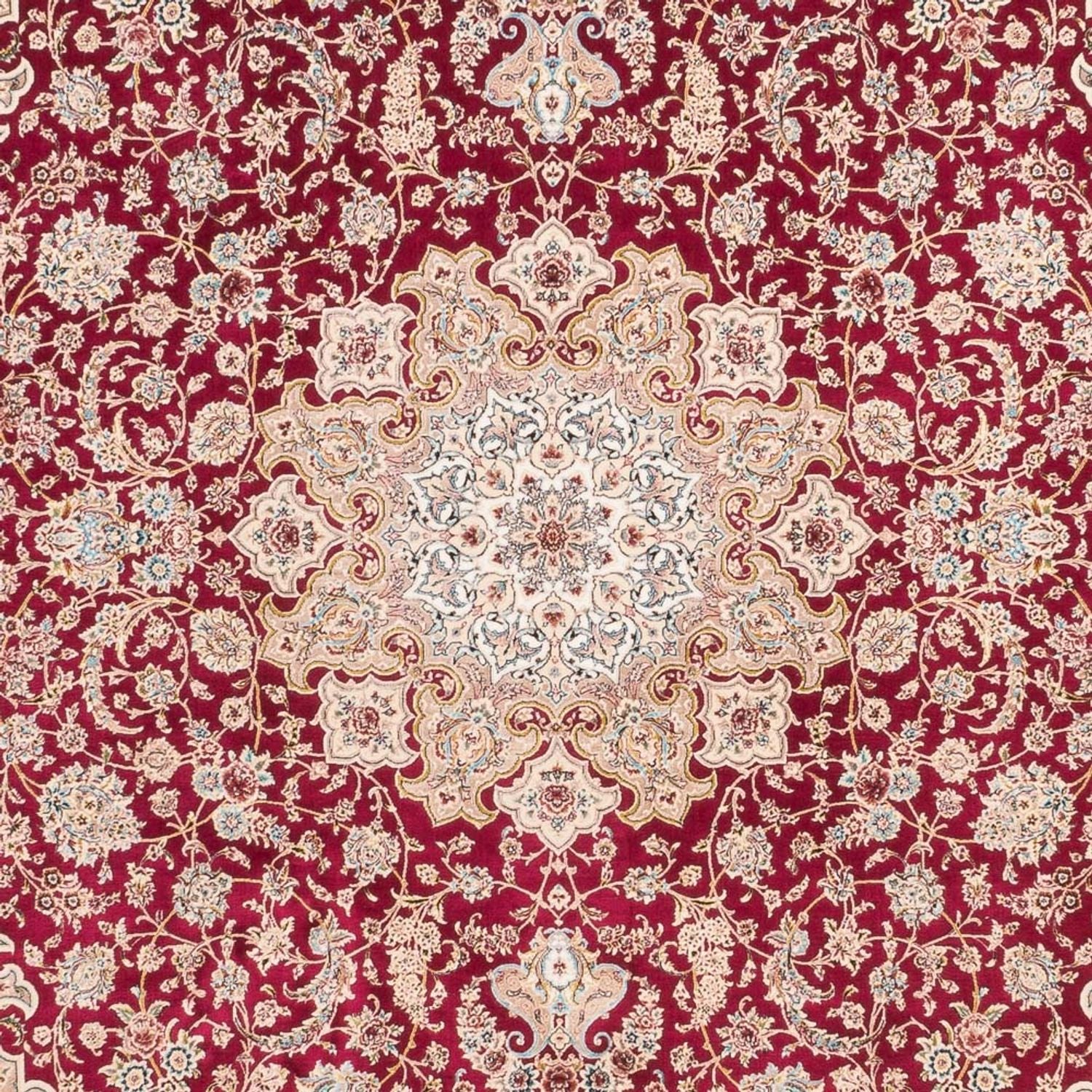 Seidenteppich - Ghom Seide - Premium - 227 x 145 cm - rot