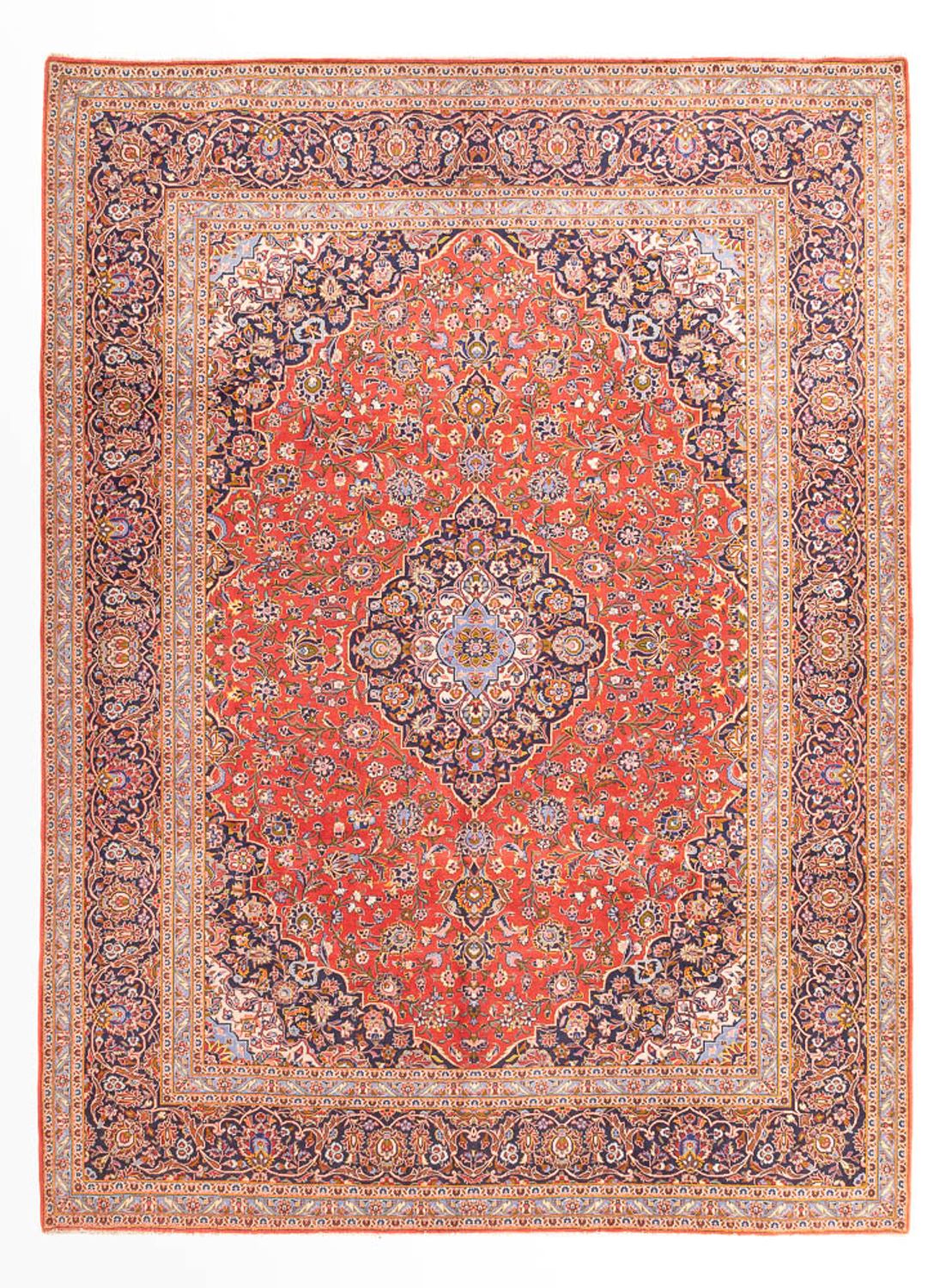 Perserteppich - Keshan - 385 x 305 cm - hellrot