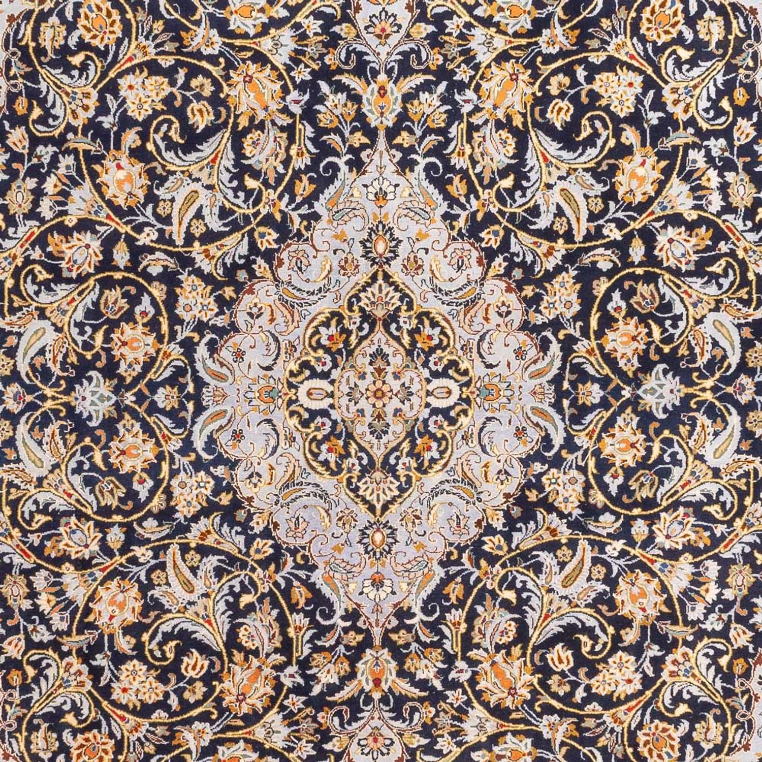 Perserteppich - Keshan - 425 x 307 cm - dunkelblau