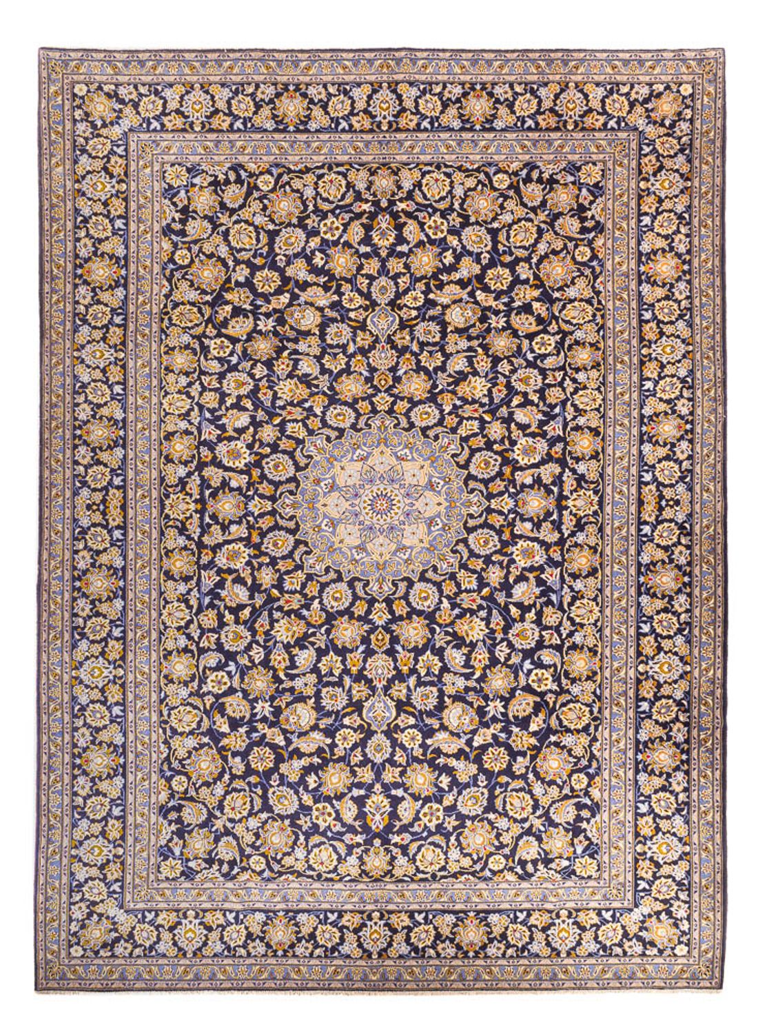 Perserteppich - Keshan - 420 x 318 cm - dunkelblau
