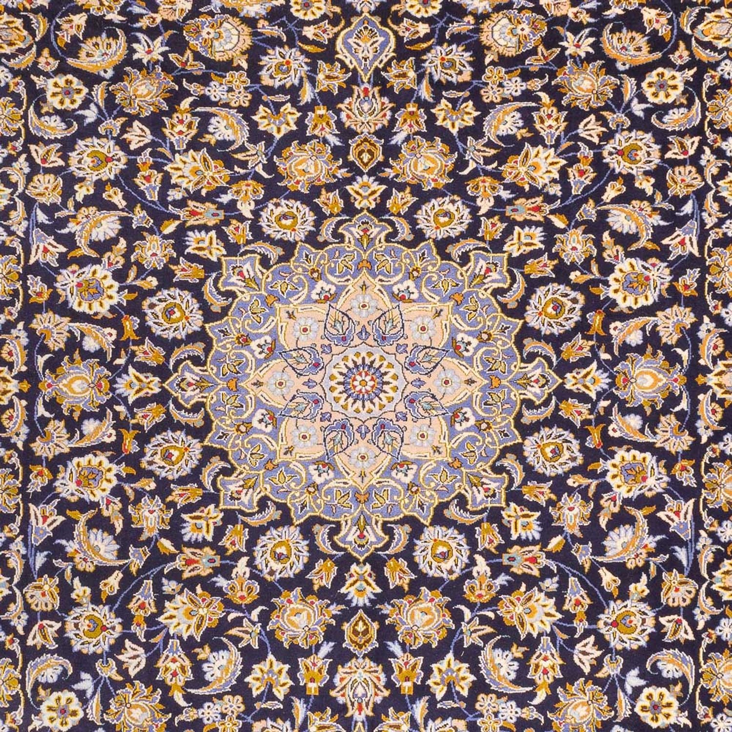 Perserteppich - Keshan - 420 x 318 cm - dunkelblau
