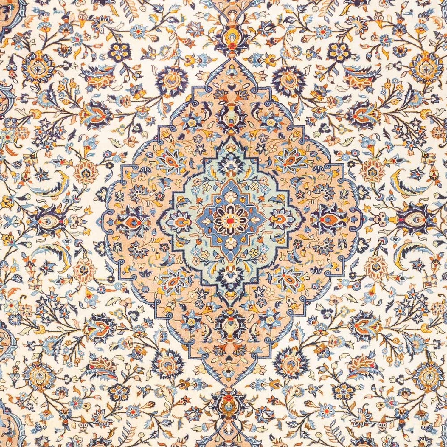 Perserteppich - Keshan - 405 x 302 cm - dunkelbeige