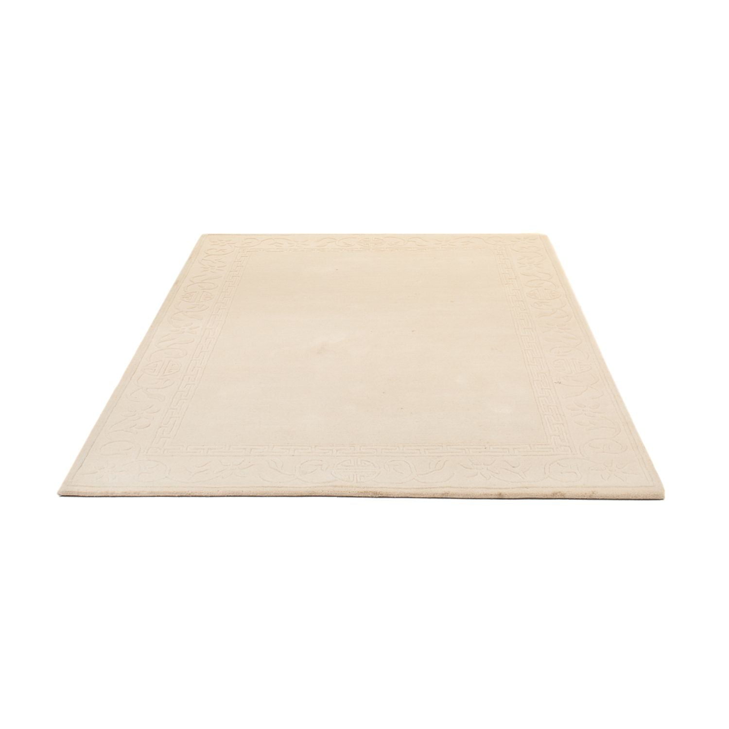 Wollteppich - 201 x 144 cm - beige