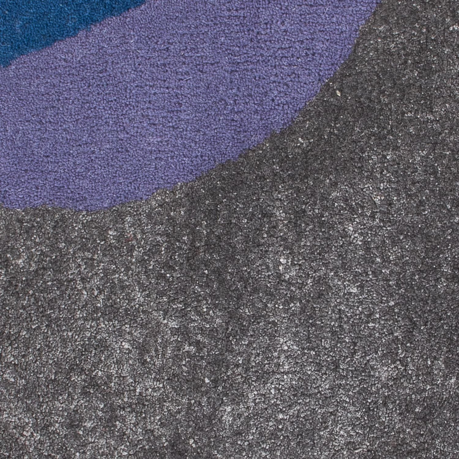 Wollteppich quadratisch  - 63 x 62 cm - mehrfarbig