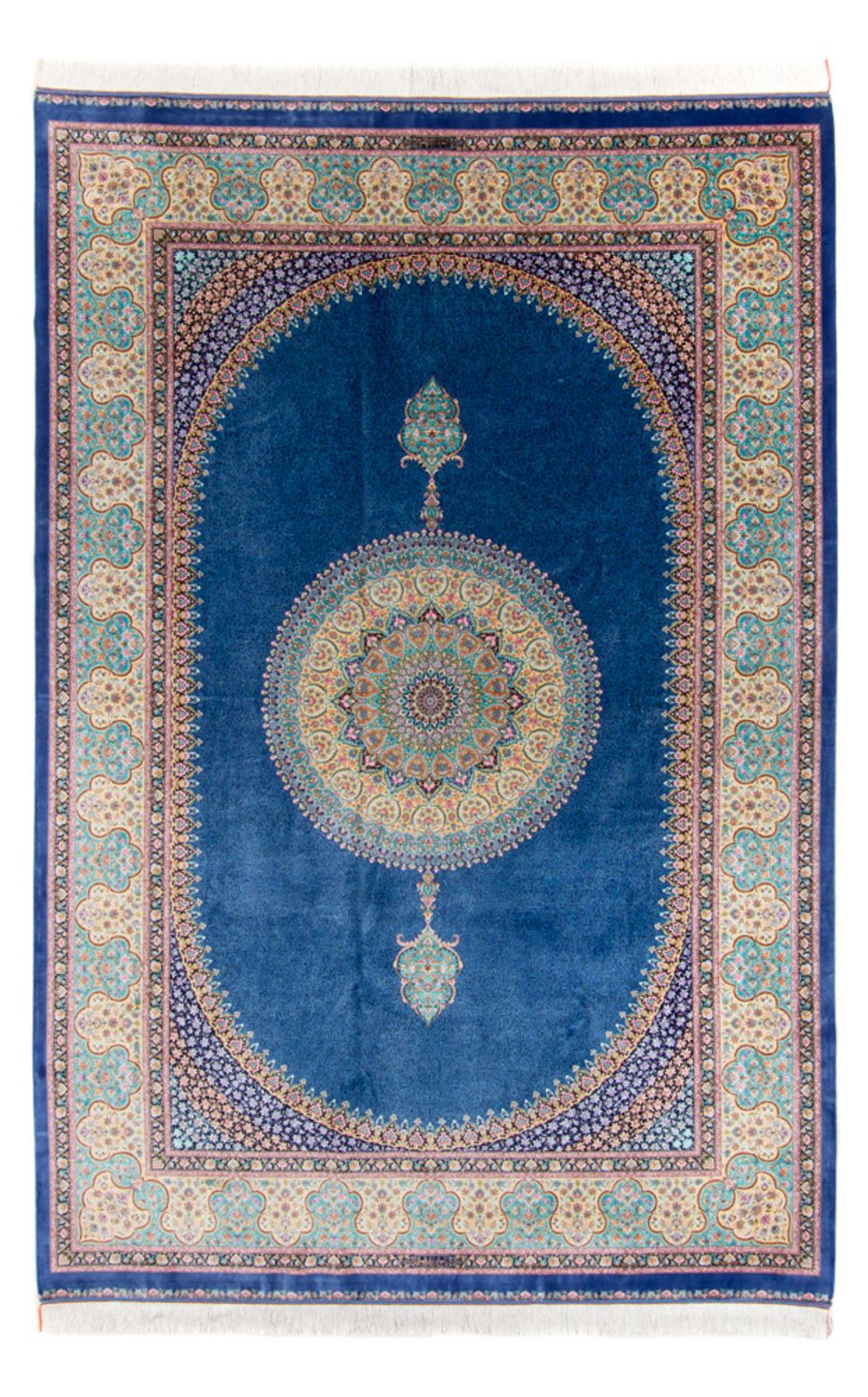 Perserteppich - Ghom - 300 x 200 cm - blau