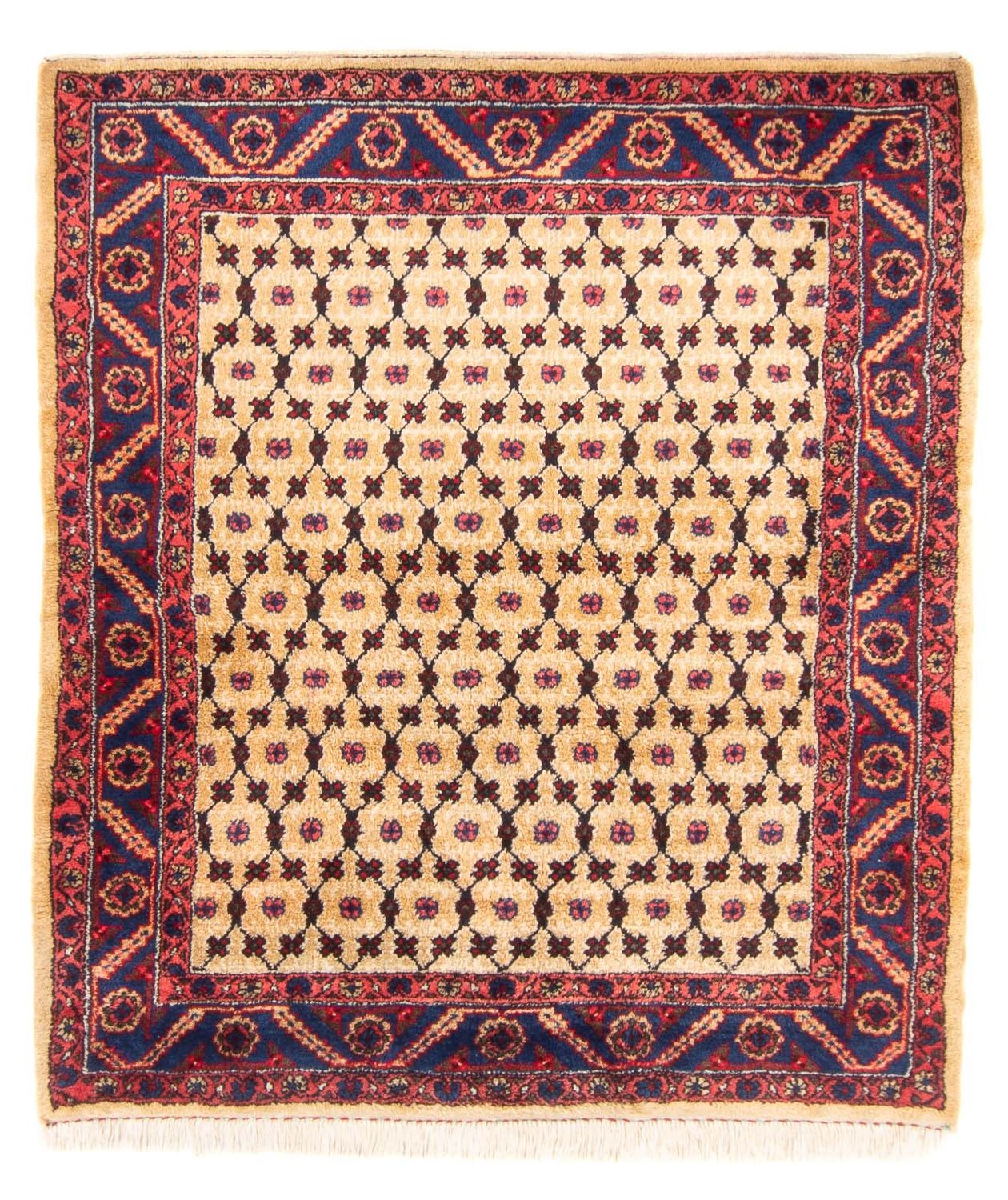 Perserteppich - Nomadic quadratisch  - 147 x 131 cm - beige