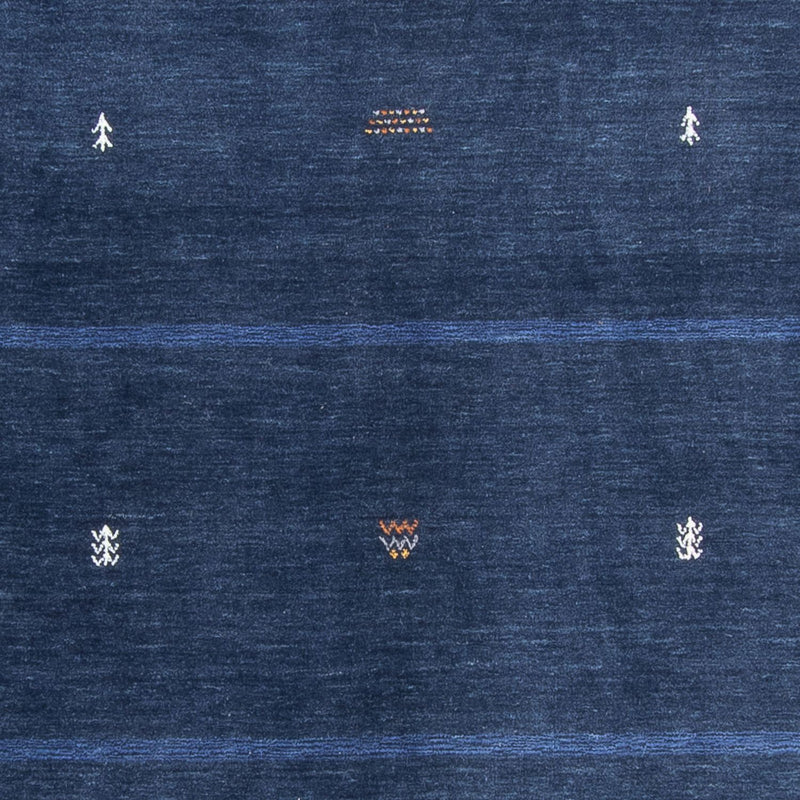 Gabbeh Teppich - Loribaft Softy - 240 x 174 cm - dunkelblau